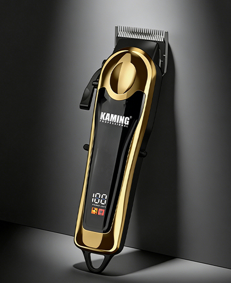 Kaming Professional säädettävä LCD-näyttö Fade hiusleikkuri kampaamoihin