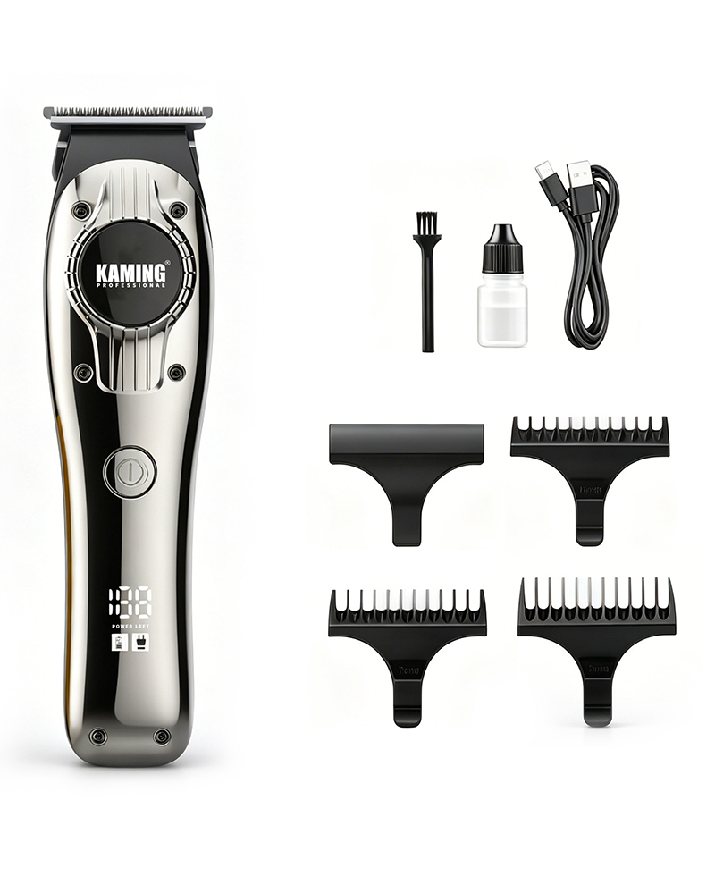 Kaming 1710 Professional Zero Gap Digital Display Carving -hiusleikkuri