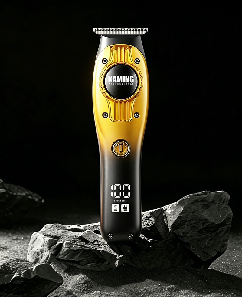 Kaming 1710 Professional Zero Gap Digital Display Carving -hiusleikkuri