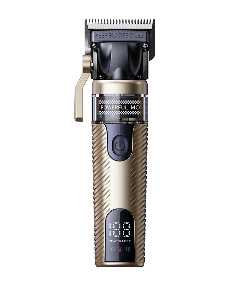 Kaming 319 Professional -hiusleikkuri harjattomalla Outrunner-moottorilla – salonkiluokka, vintage metallirunko